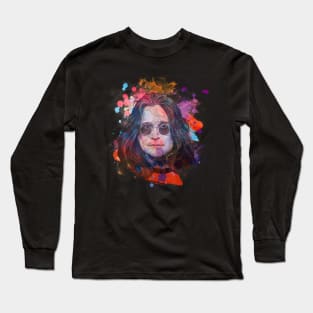 Ozzy Osborne - Watercolor Illustration Long Sleeve T-Shirt